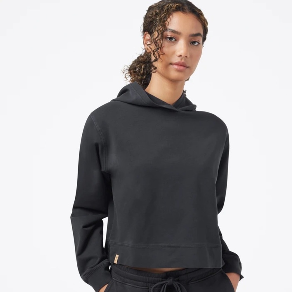 French Terry Crop Hoodie
